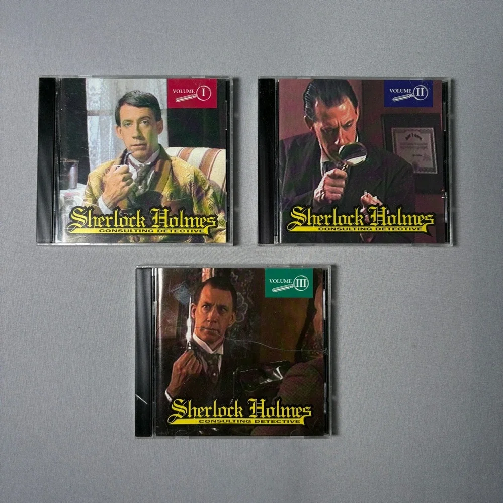 Sherlock Holmes Consulting Detective PC CD-ROM Vol I II III Viacom Vintage Games